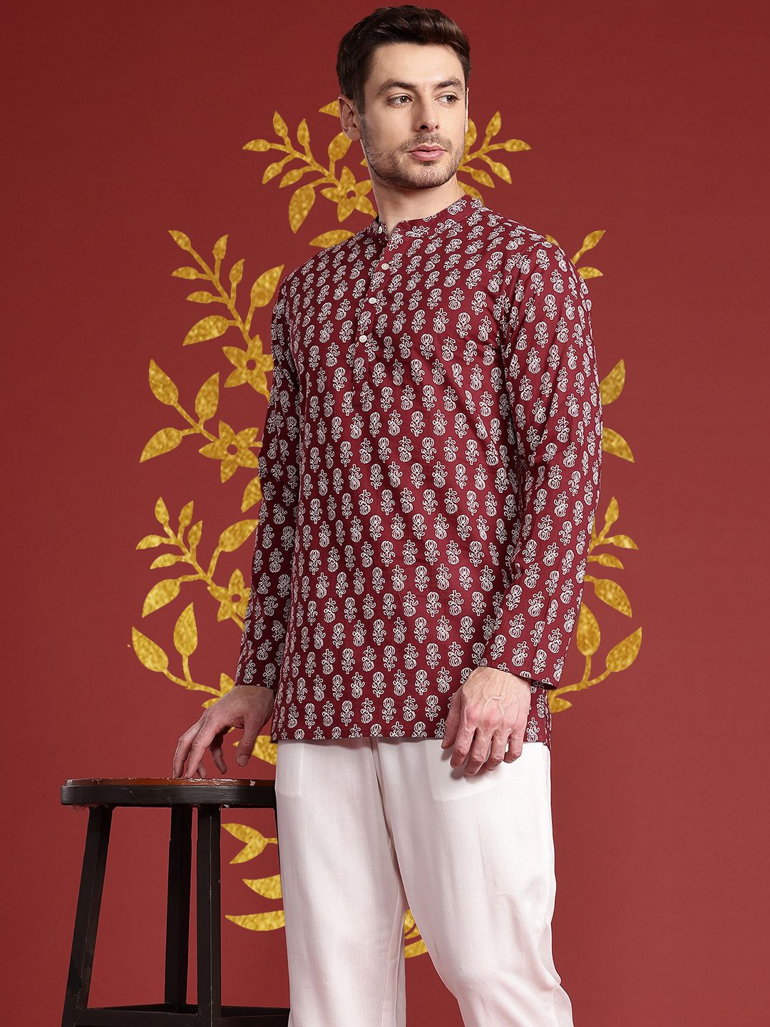 Anouk Ethnic Motifs Printed Kurta