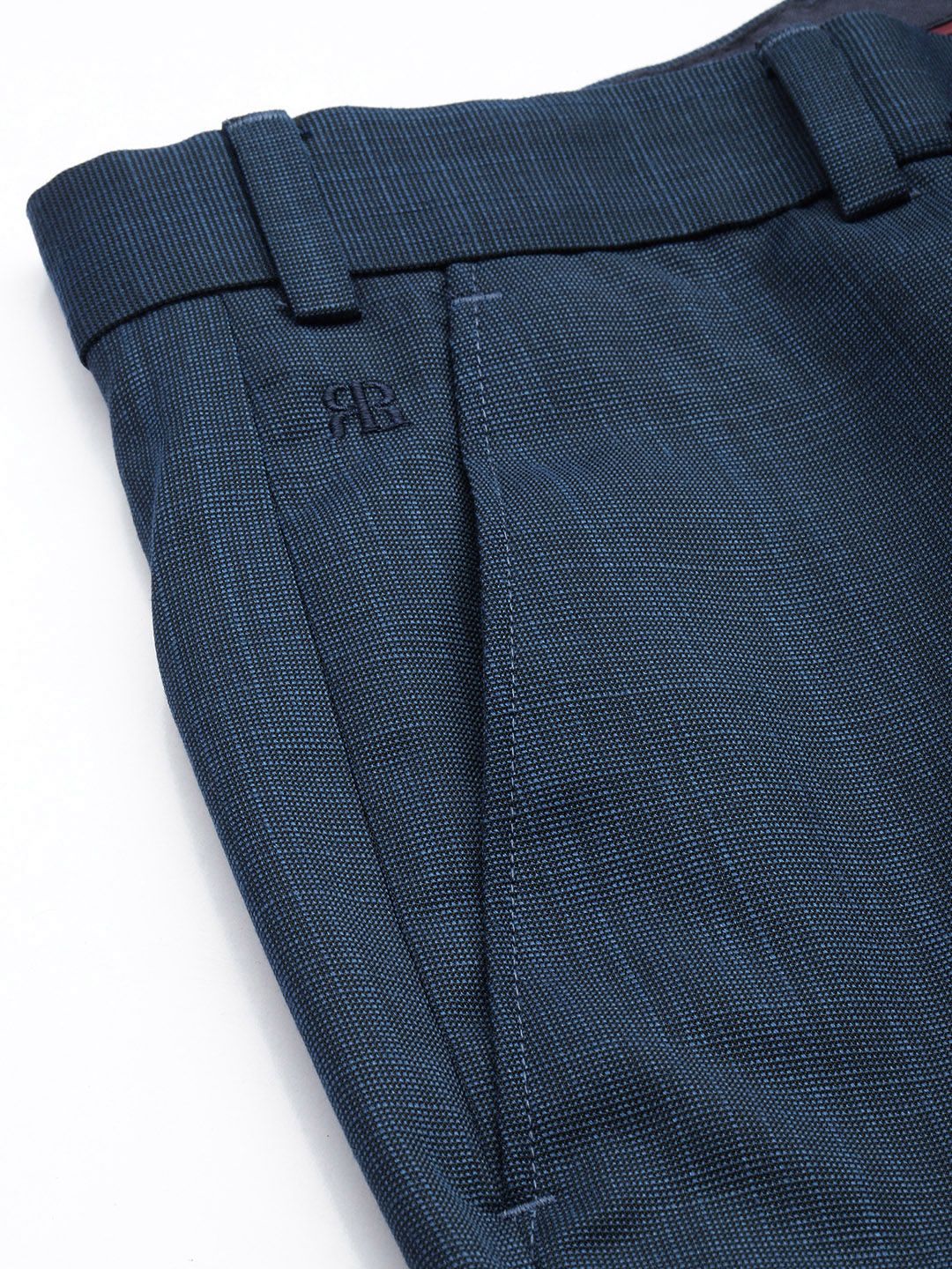 Raymond Men Textured Slim Fit Formal Trousers