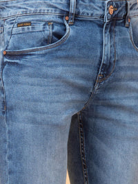 Being Human Men Slim Fit Mid-Rise Heavy Fade Stretchable Jeans
