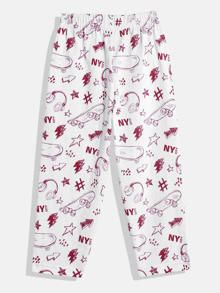 Moms Love Boys Printed T-shirt with Trousers