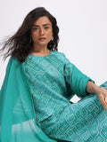 Anouk Bandhani Printed Pure Cotton Kurta with Trousers & Dupatta
