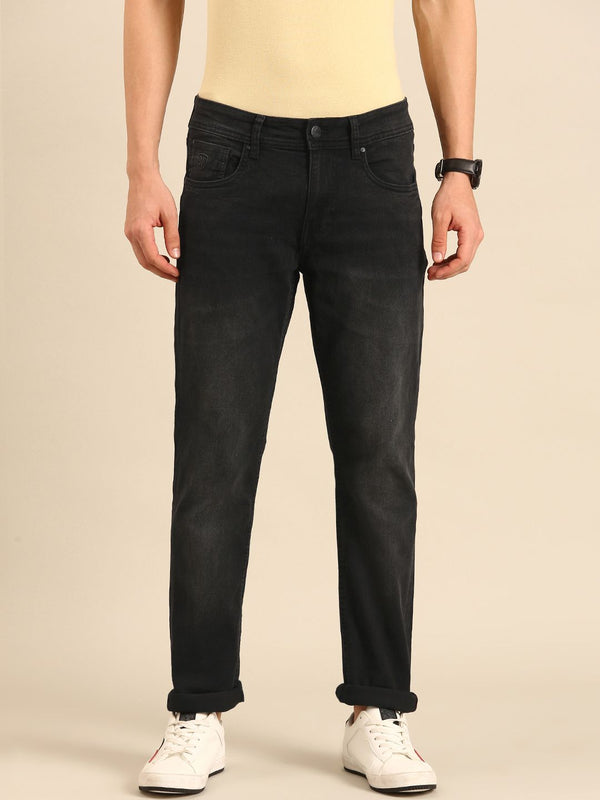 Being Human Men Straight Fit Light Fade Stretchable Jeans