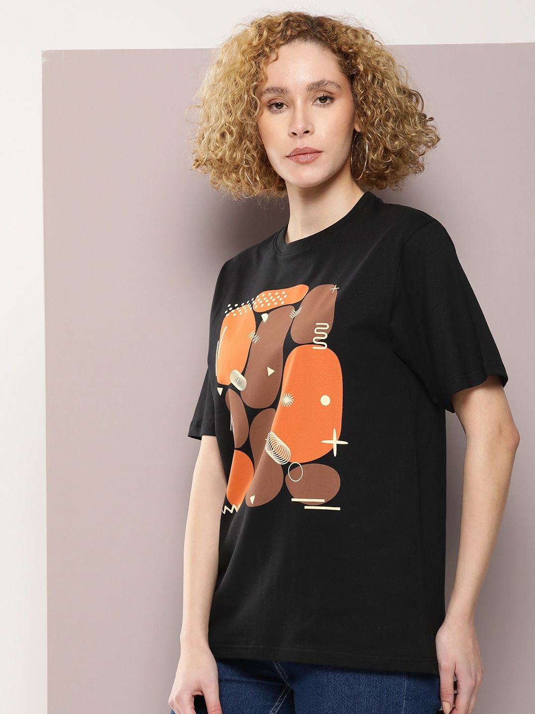 DILLINGER Graphic Printed Oversized Pure Cotton T-shirt