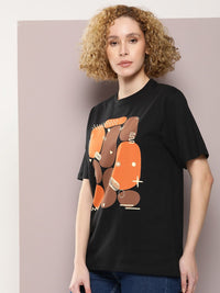 DILLINGER Graphic Printed Oversized Pure Cotton T-shirt