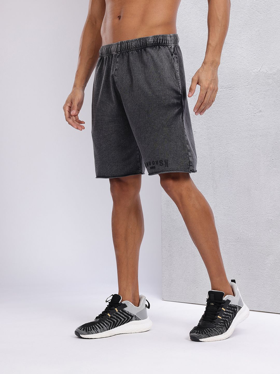 HRX by Hrithik Roshan Men Pure Cotton Washed Effect Training Shorts