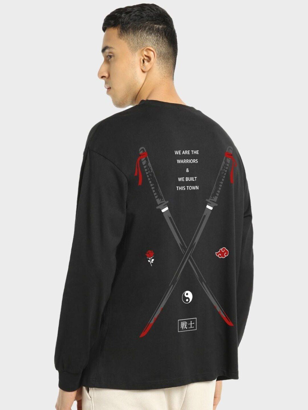 Bewakoof Warriors Graphic Printed Oversized Pure Cotton T-shirt