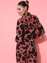 STREET 9 Women Pink Camouflage Jacket