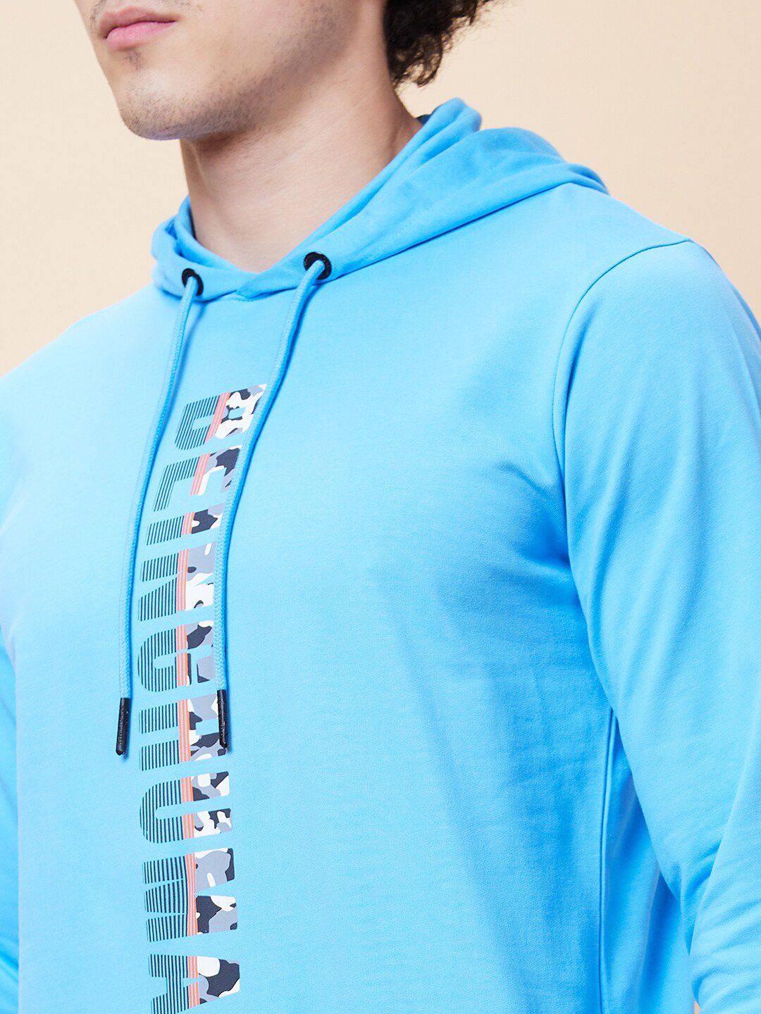 Being Human Typography Printed Hooded Pullover Sweatshirt