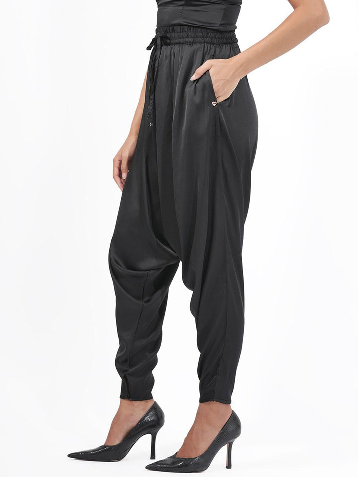 RAREISM Women Slim Fit High-Rise Pleated Jodhpuri Trousers