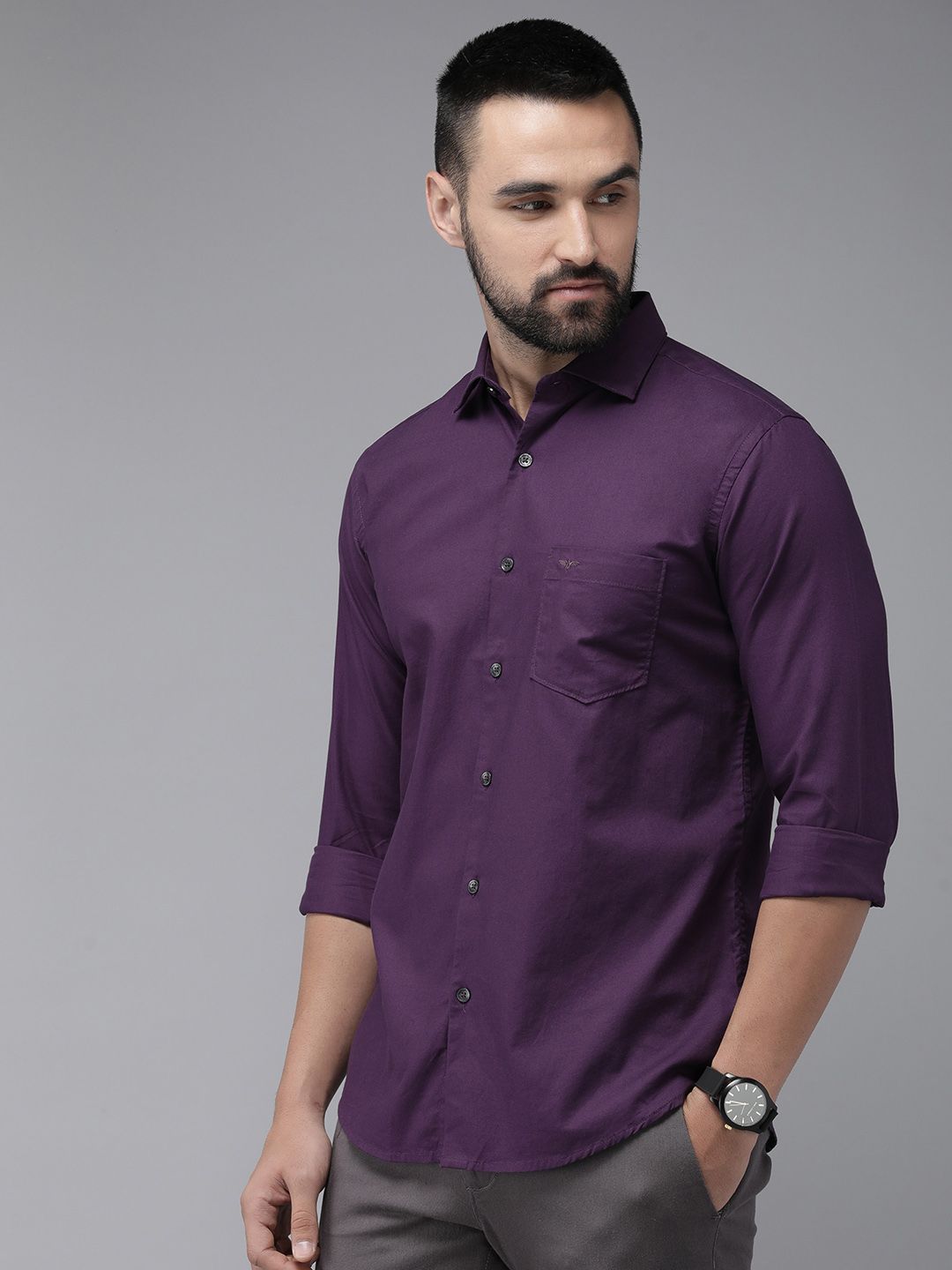 Park Avenue Pure Cotton Slim Fit Casual Shirt
