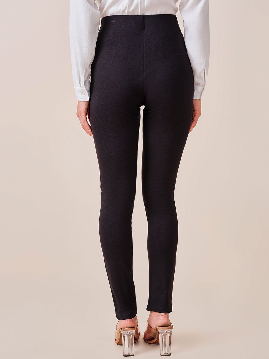 AND Women Slim Fit Pleated Trousers