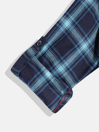 Monte Carlo Boys Tartan Checked Casual Smart Fit Shirt