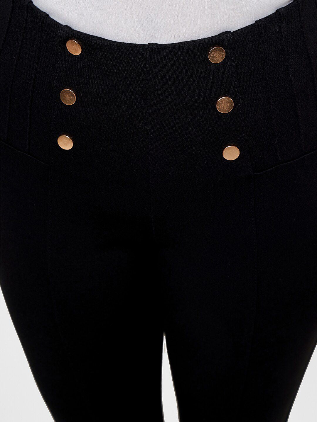 AND Women Tapered Fit Mid-Rise Trousers