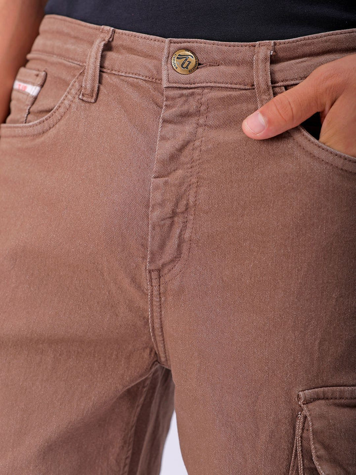 The Indian Garage Co Men Relaxed Fit Cargo Shorts
