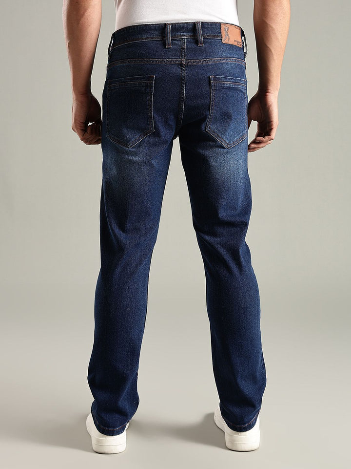 Thomas Scott Men Original Slim Fit Mid-Rise Light Fade Stretchable Jeans