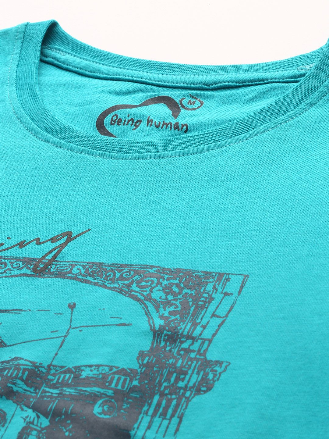 Being Human Printed Pure Cotton T-shirt