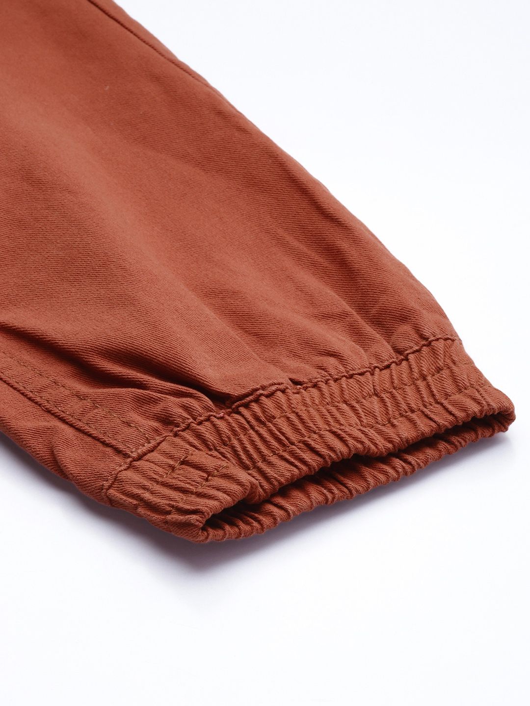 The Indian Garage Co Men Rust Joggers Trousers