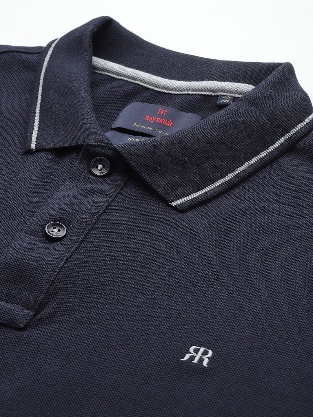 Raymond Men Polo Collar  Pure Cotton T-shirt