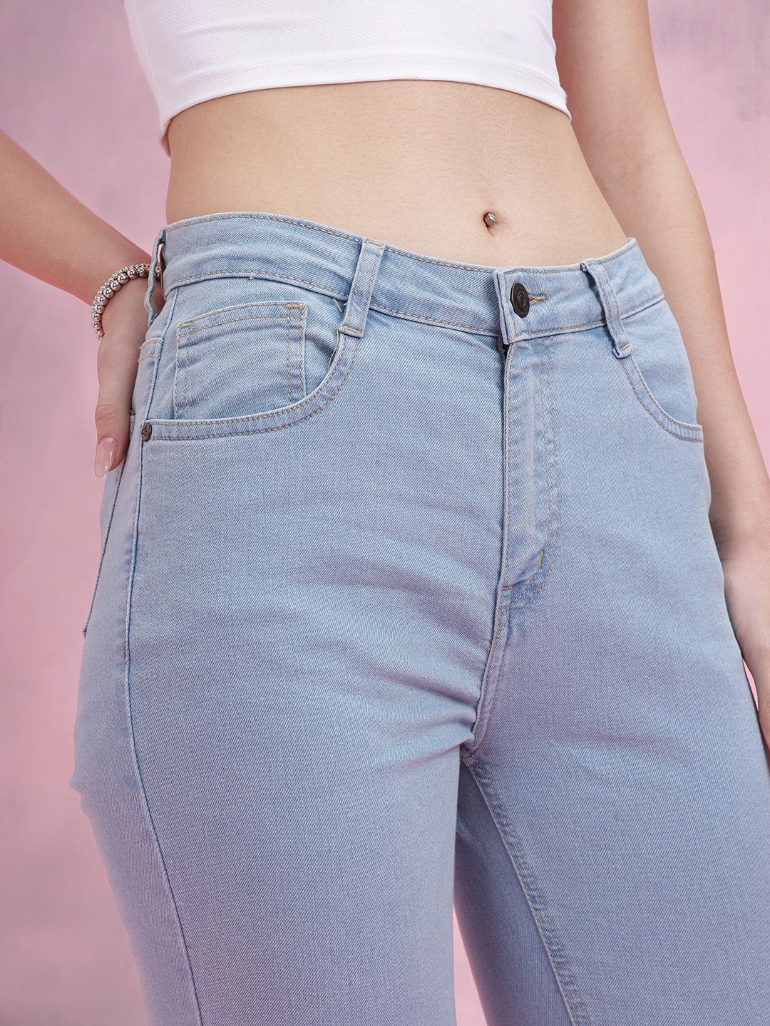 DressBerry Women Bootcut Mid-Rise Stretchable Jeans