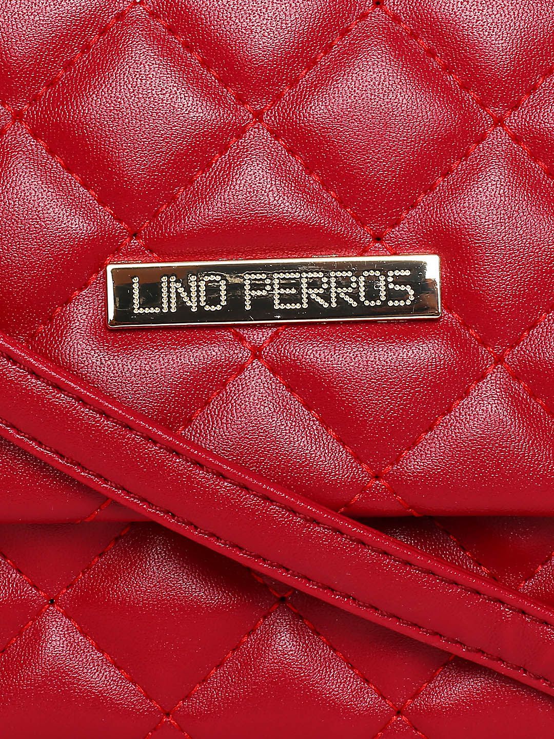 Lisa Haydon for Lino Perros Red Quilted Sling Bag
