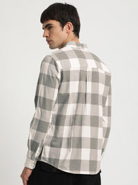 THE BEAR HOUSE Buffalo Checked Slim Fit Pure Cotton Shirt