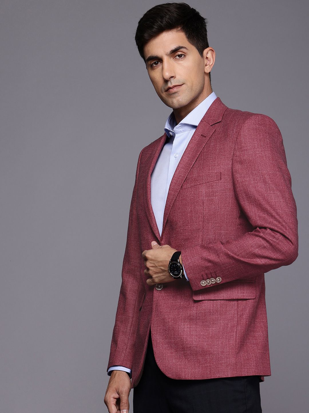 Raymond Notched Lapel Single-Breasted Formal Blazers