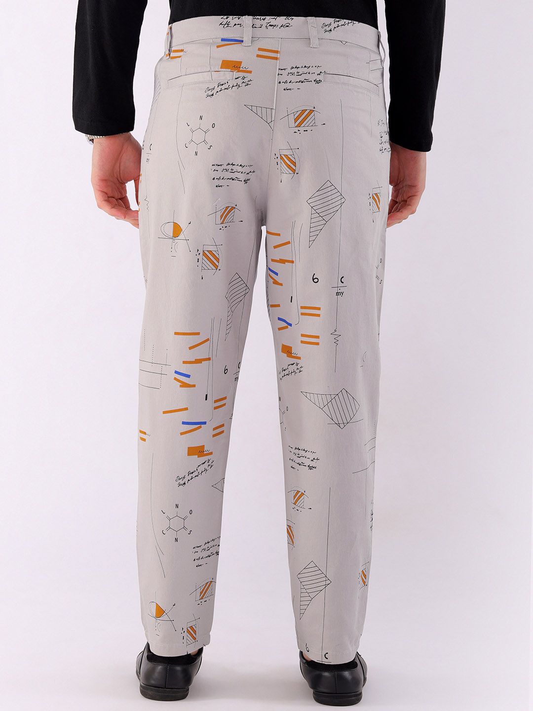 The Indian Garage Co Abstract Printed Cotton Loose Fit Trouser