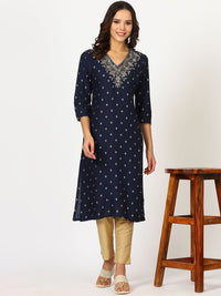 W Women Floral Kurta