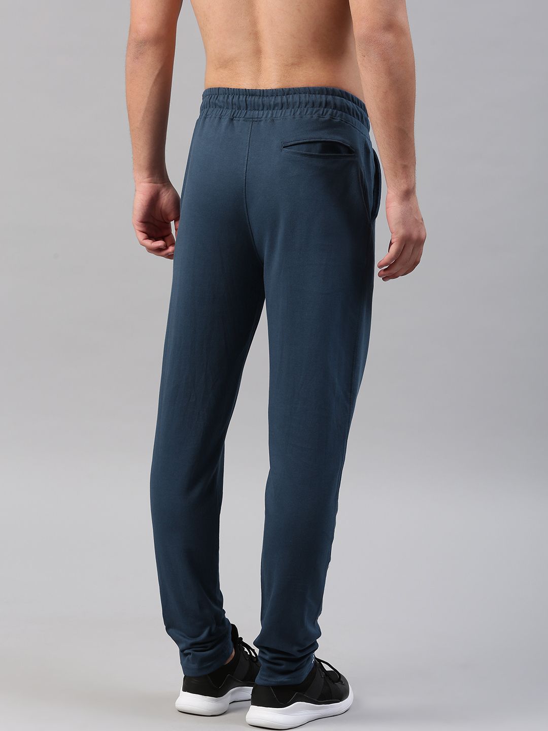 HRX by Hrithik Roshan Men Blue Athleisure Cotton Track Pants