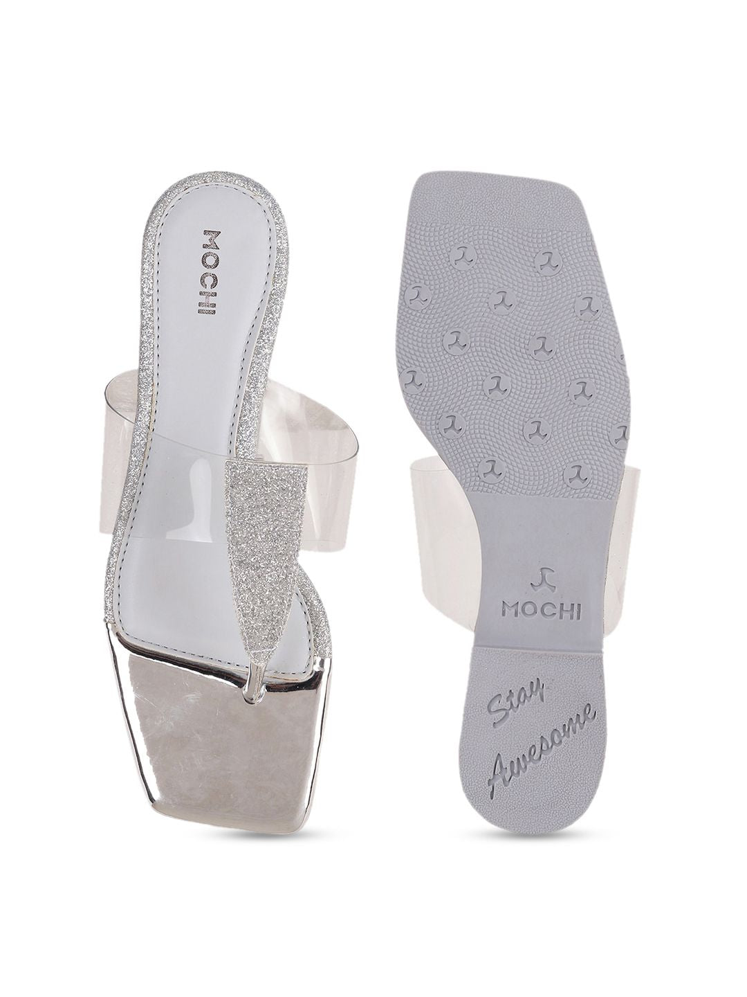 Mochi Embellished T-Strap Flats