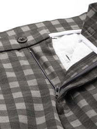 The Indian Garage Co. X Luxe Men Checked Slim Fit Trousers