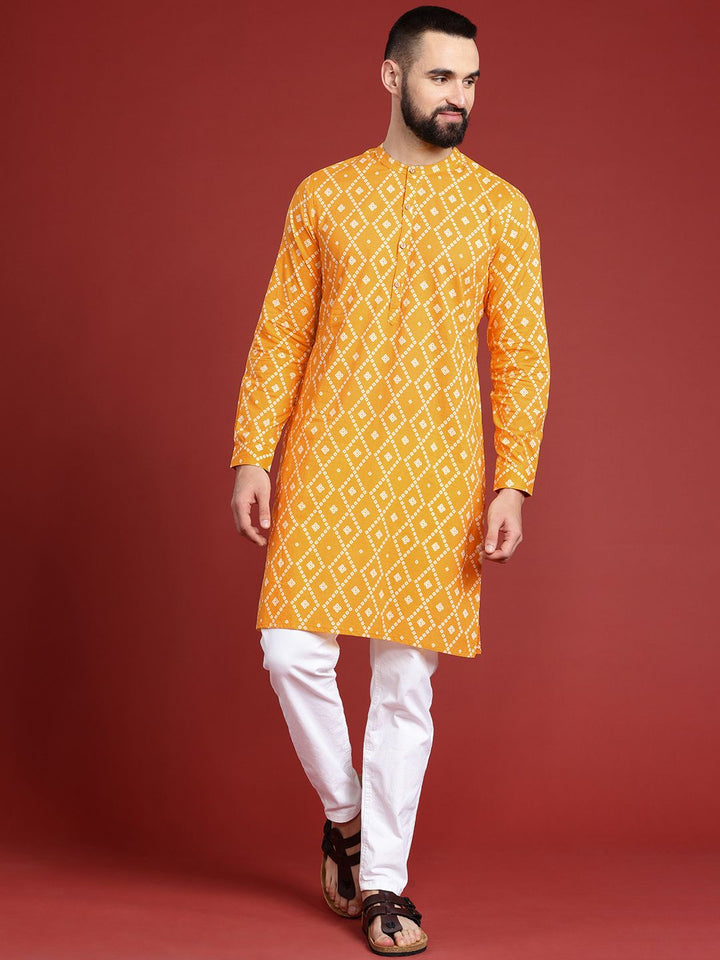 Anouk Geometric Printed Cotton Kurta