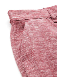 The Indian Garage Co Men Textured Slim Fit Chinos Trousers
