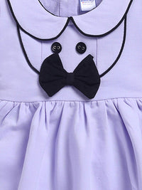 Moms Love Infant Girls Peter Pan Collar Puff Sleeve Fit & Flare Dress