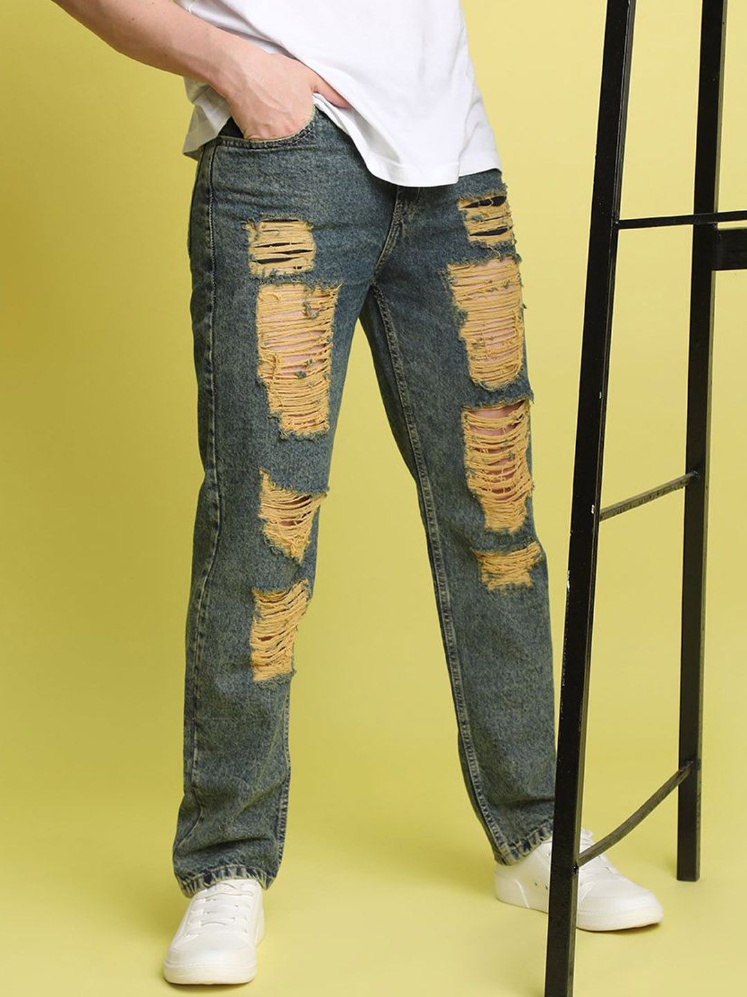 Bene Kleed Men Relaxed Fit Medium Distressed Jeans