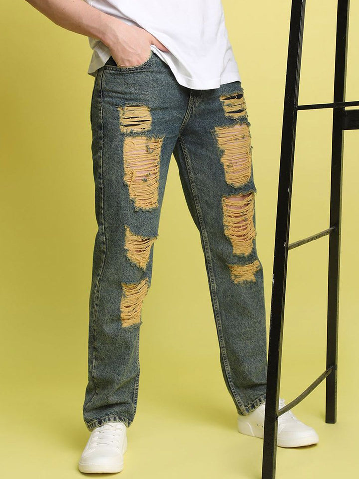 Bene Kleed Men Relaxed Fit Medium Distressed Jeans