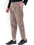 The Indian Garage Co Abstract Printed Cotton Loose Fit Trouser