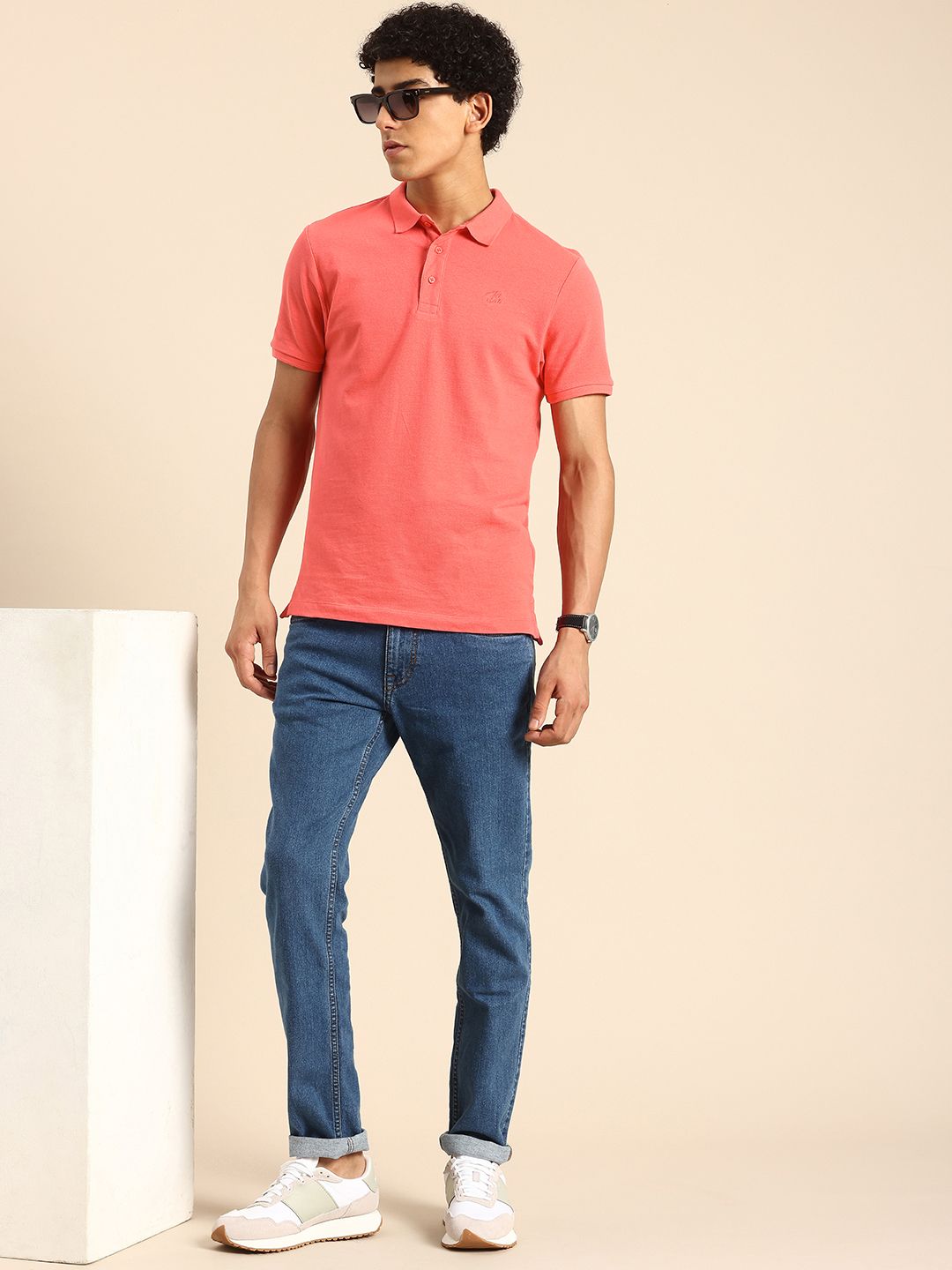 Being Human Polo Collar Pure Cotton T-shirt