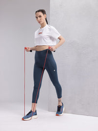 HRX by Hrithik Roshan Brand Logo Printed Training Crop T-shirt