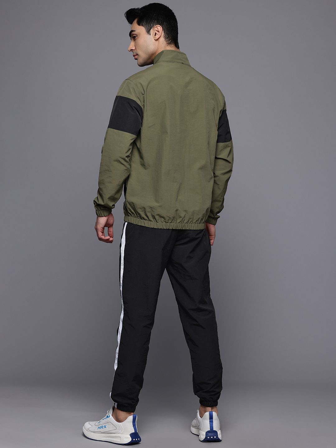 HRX by Hrithik Roshan Rapid Dry Mock Collar Running Tracksuit