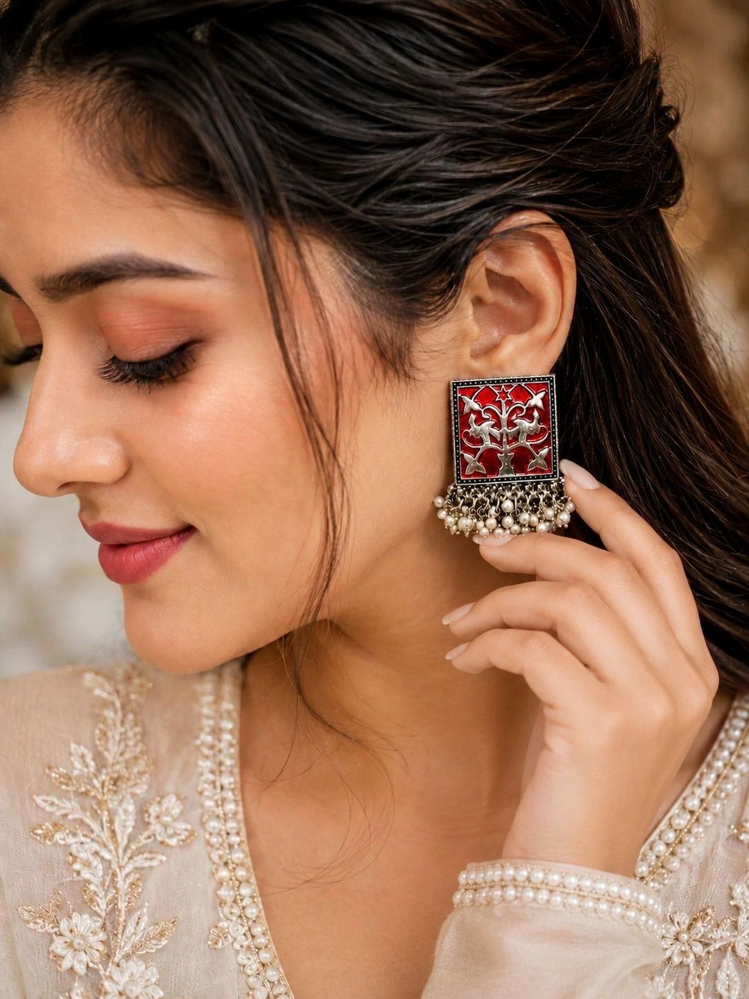 PANASH Square Drop Earrings