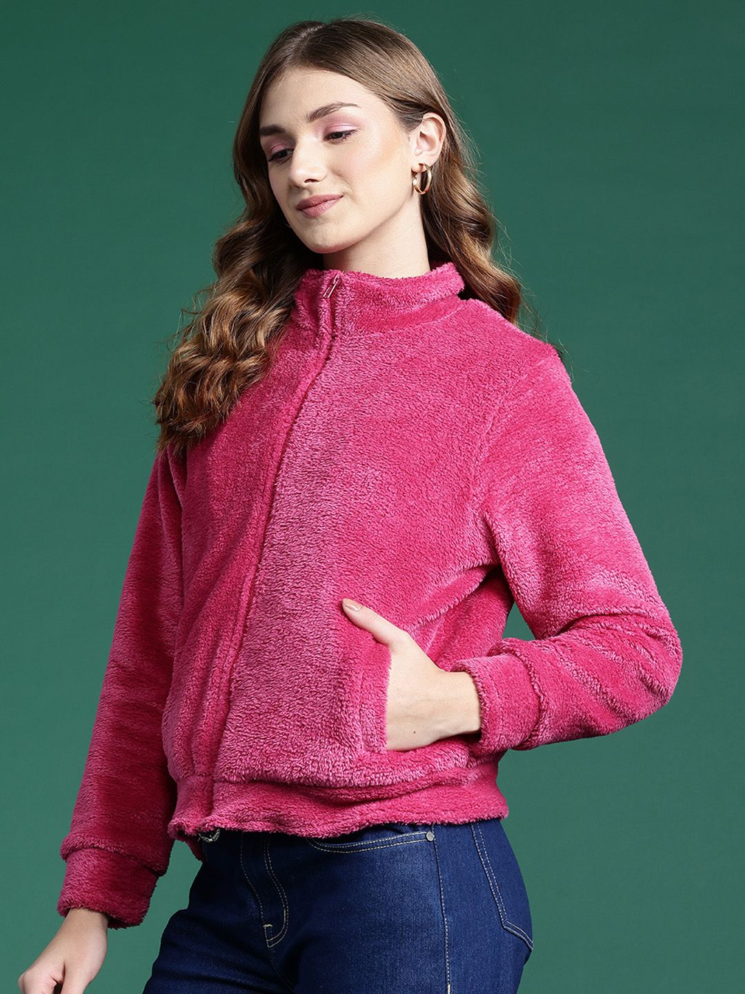DressBerry Women Faux Fur Tailored Jacket