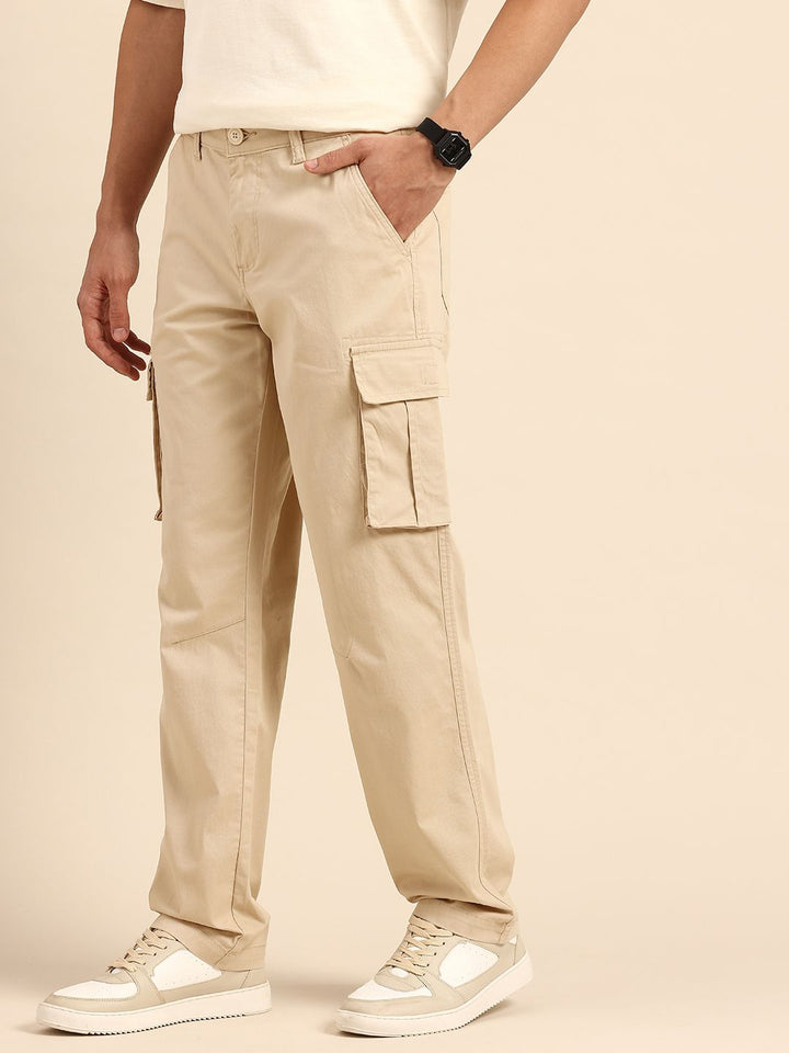 Being Human Men Slim Fit Cargos Trousers