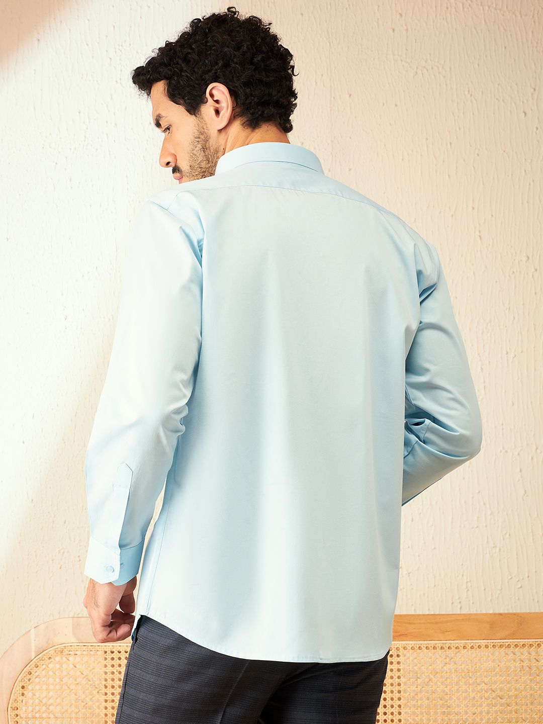 DENNISON Smart Spread Collar Cotton Formal Shirt