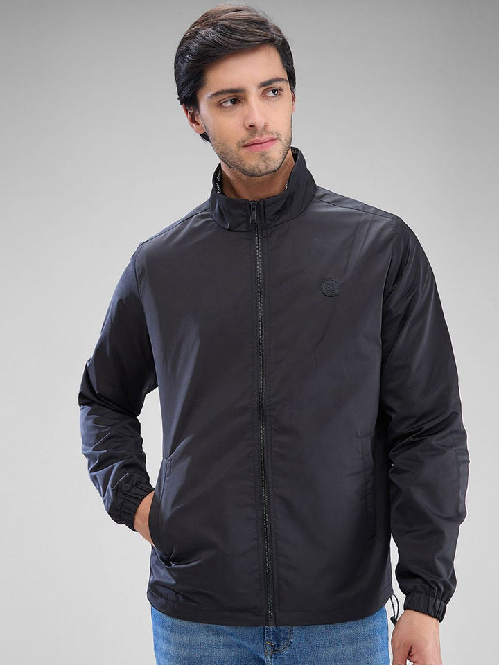 SPYKAR Men Solid Mock Collar Sporty Jacket