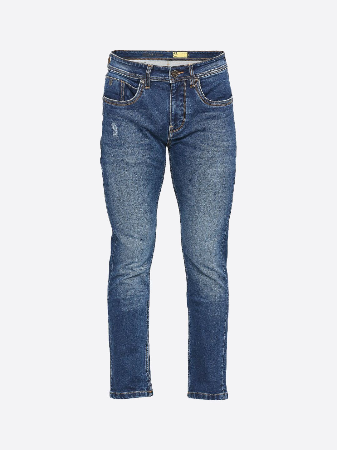 Being Human Men Low Distress Light Fade Slim Fit Jeans