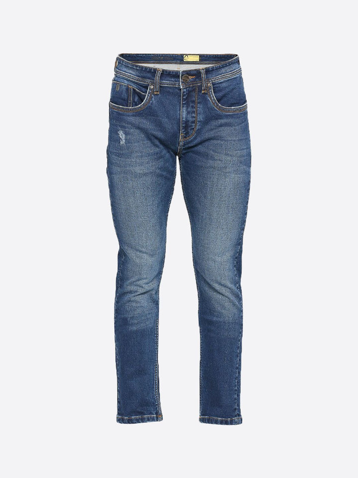 Being Human Men Low Distress Light Fade Slim Fit Jeans