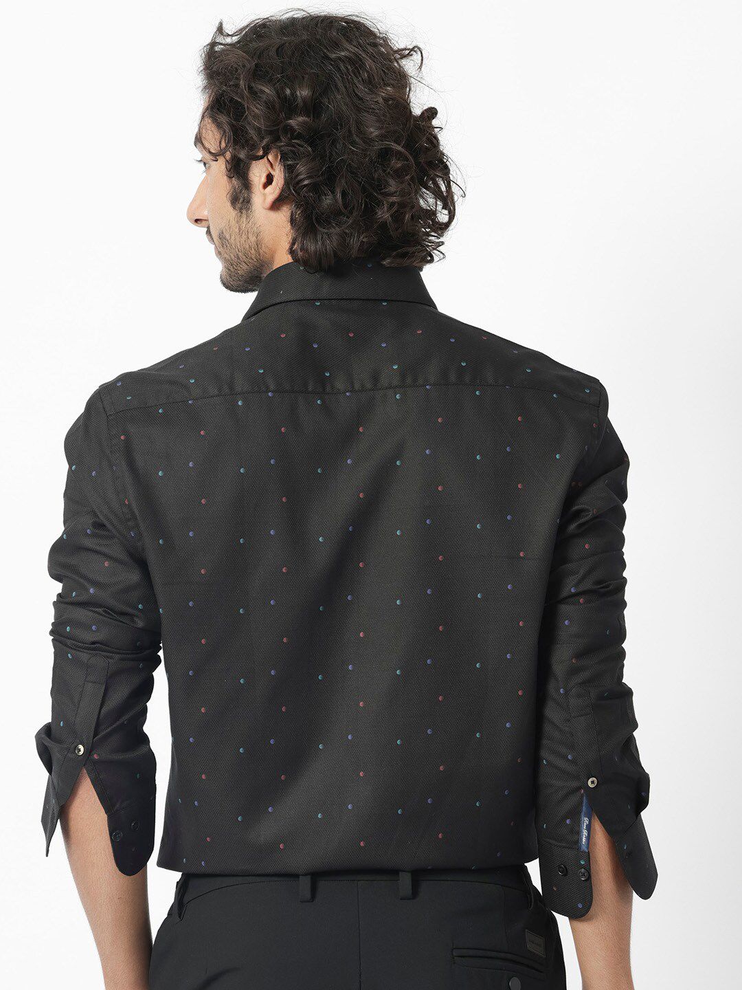 RARE RABBIT Men Saturns Regular Fit Micro Ditsy Printed Shirt