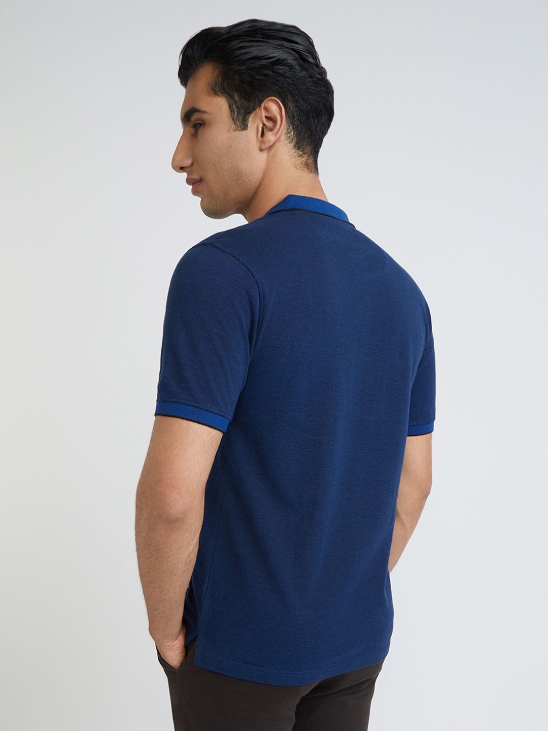 Raymond Pure Cotton Modern Fit Polo Collar T-shirt