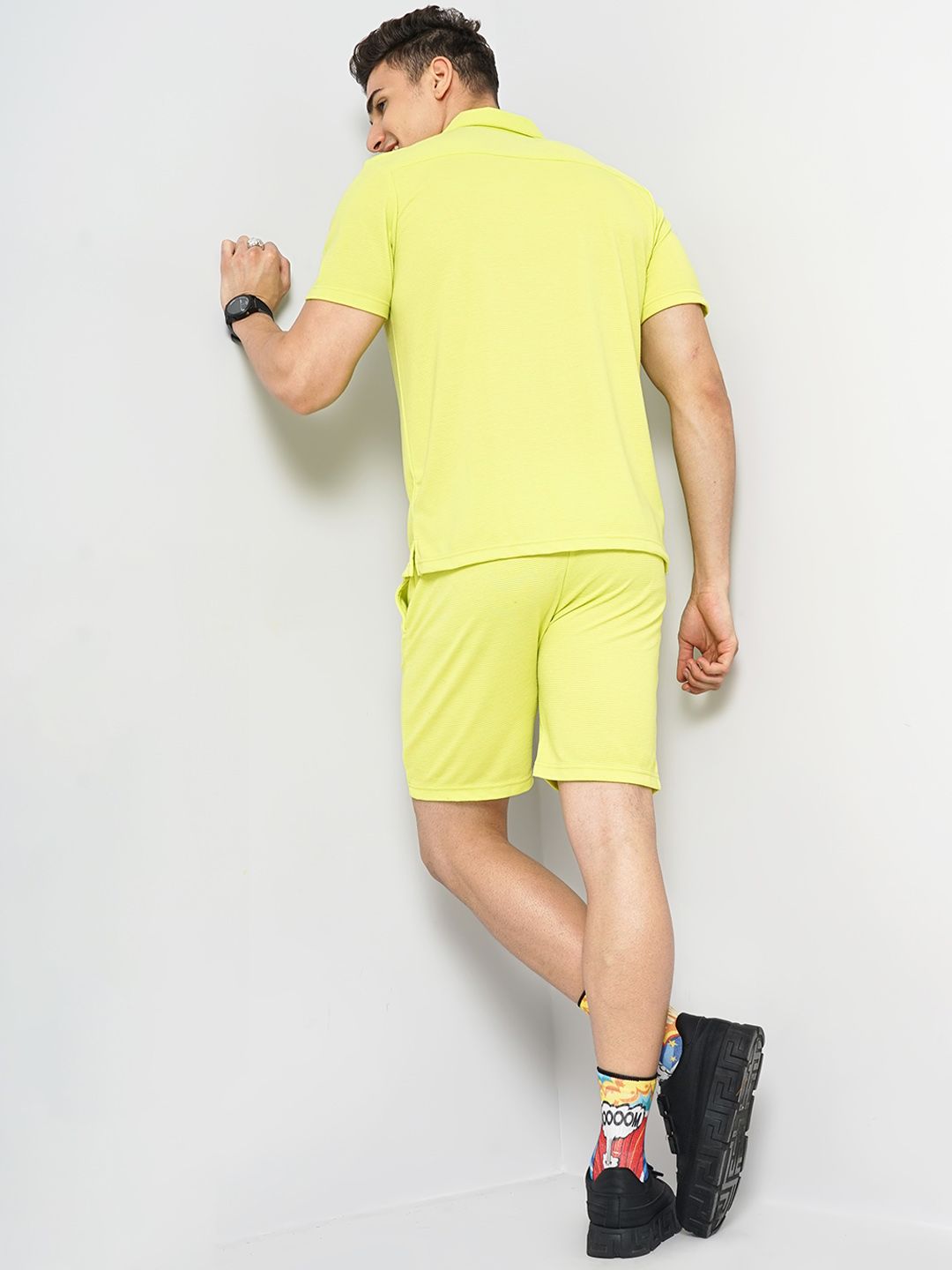The Indian Garage Co Short Sleeves Shirt With Shorts Co-Ord